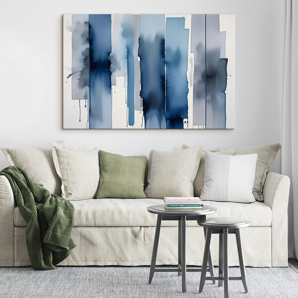 Blauw-wit gestreepte achtergrond Blauw-wit gestreepte achtergrond