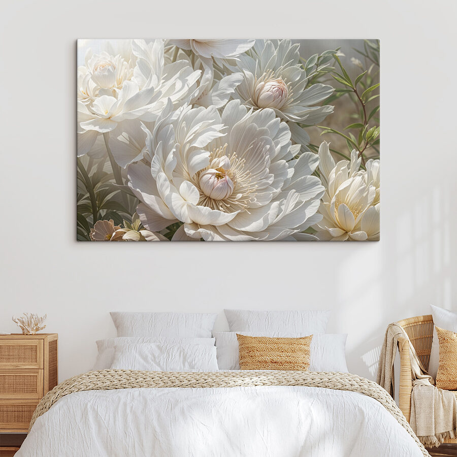 Groep witte bloemen Groep witte bloemen