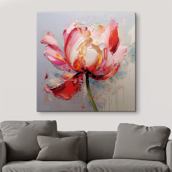 Schilderij van een bloem Schilderij van een bloem