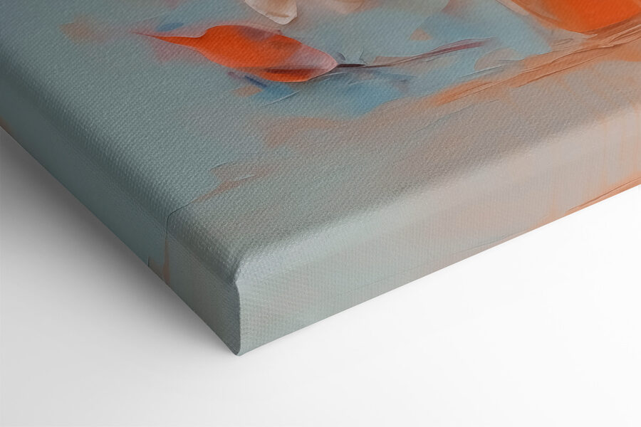 Schilderij van bloemen in een vaas