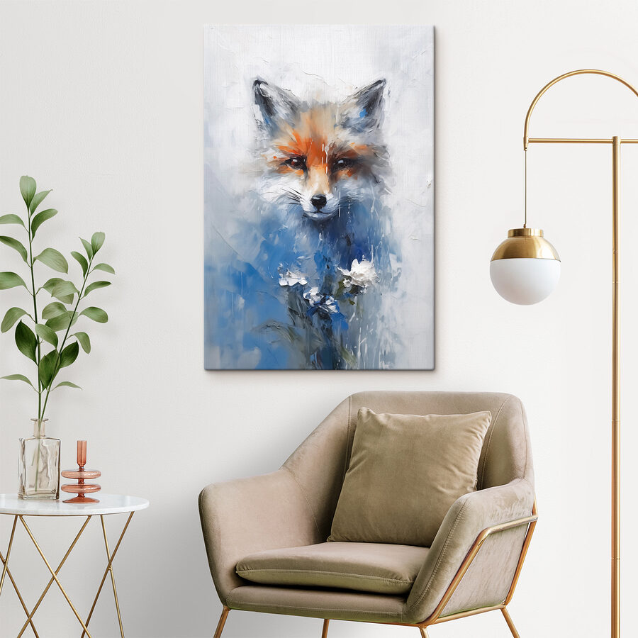 Schilderij van een vos