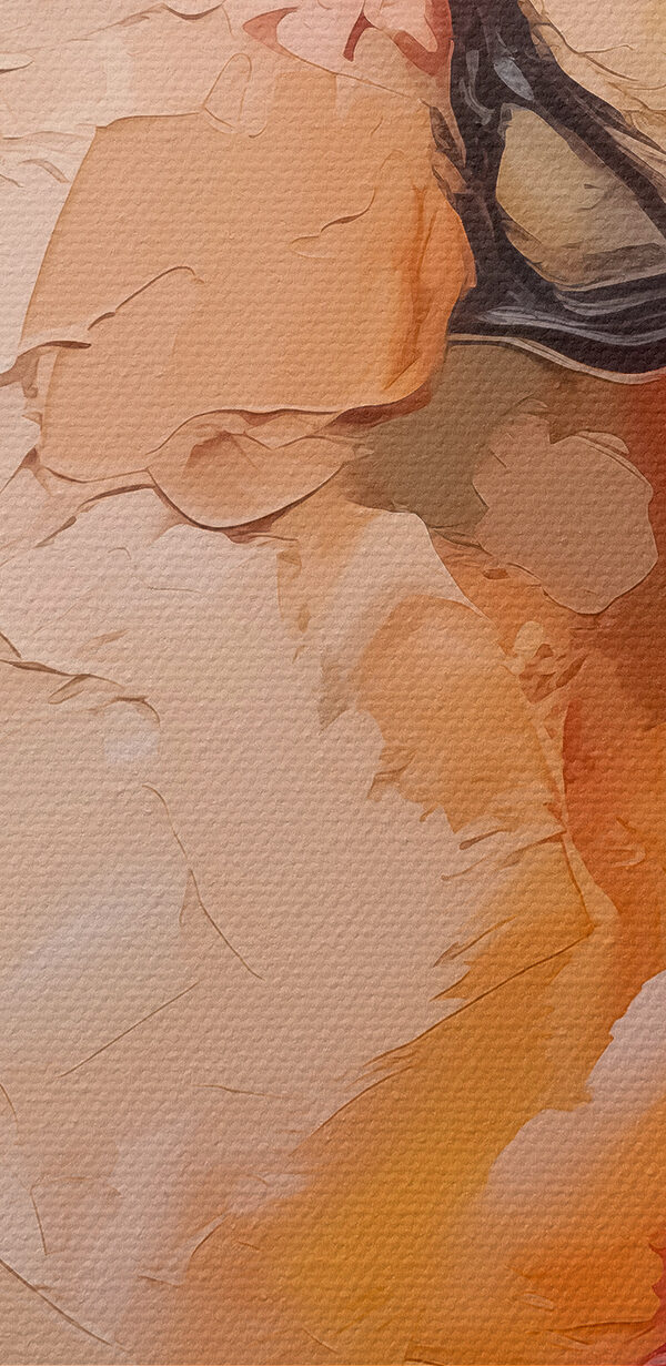 Schilderij van een papegaai Schilderij van een papegaai
