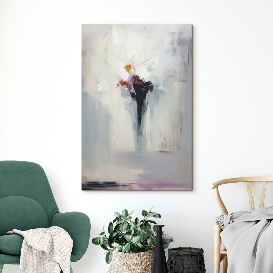 Schilderij van een boeket bloemen