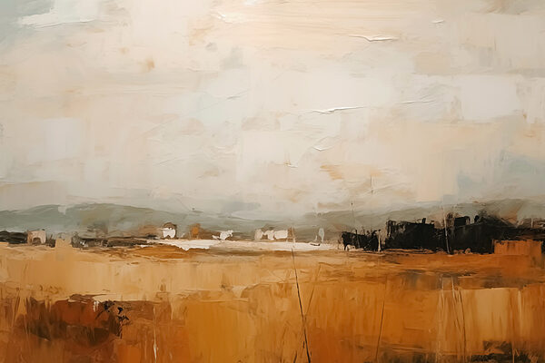 Schilderij van een landschap Schilderij van een landschap
