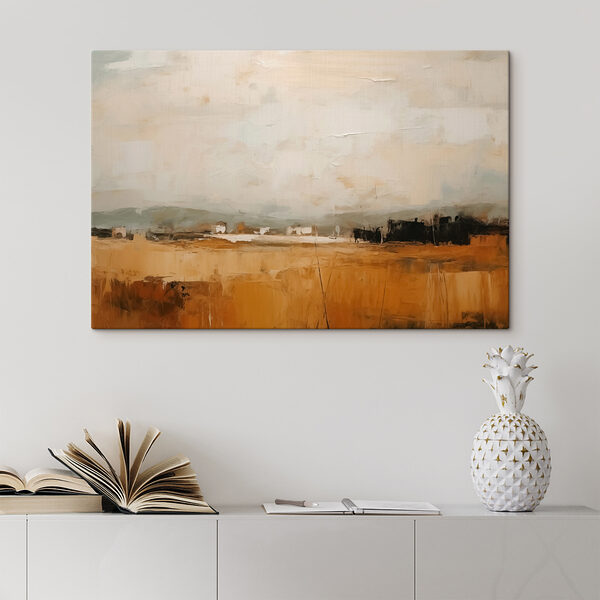 Schilderij van een landschap Schilderij van een landschap
