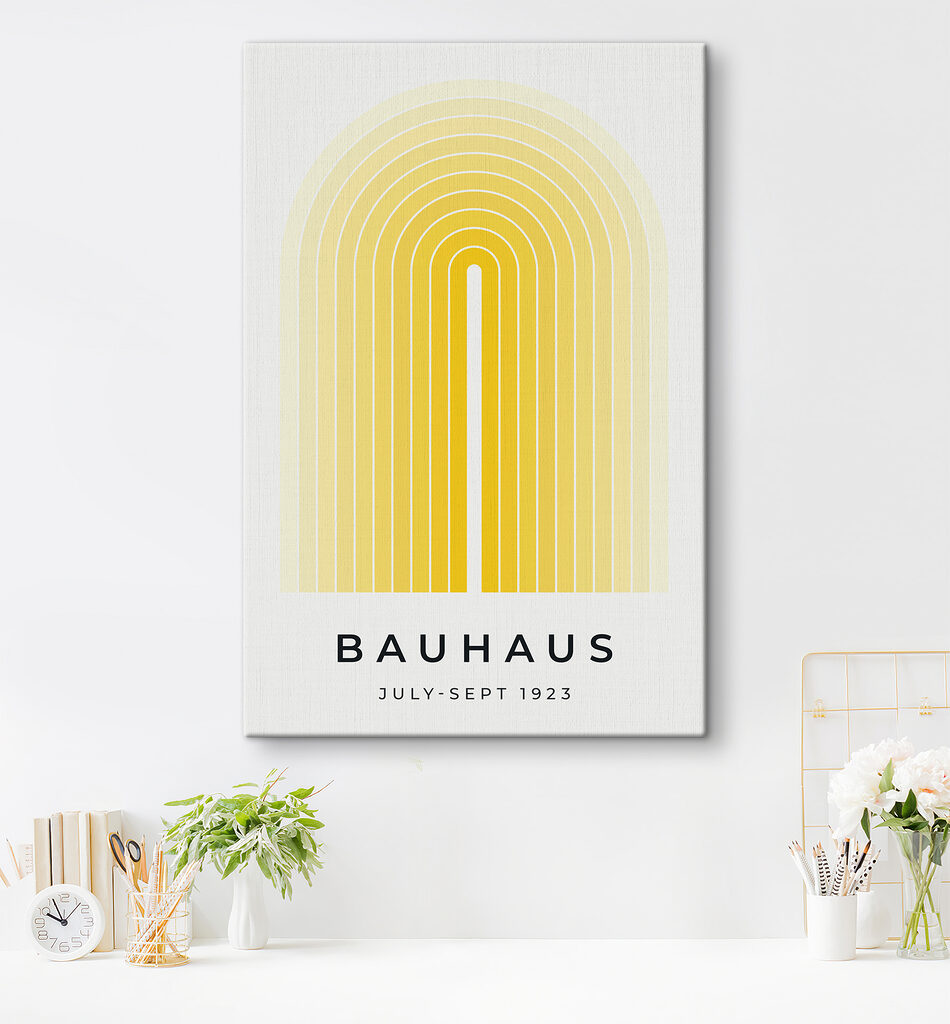 Yellow and white arch