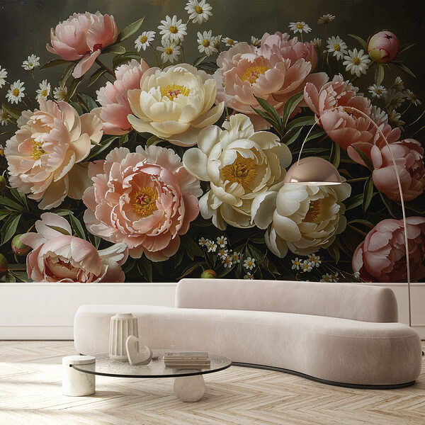 Boeket van roze en witte bloemen Boeket van roze en witte bloemen