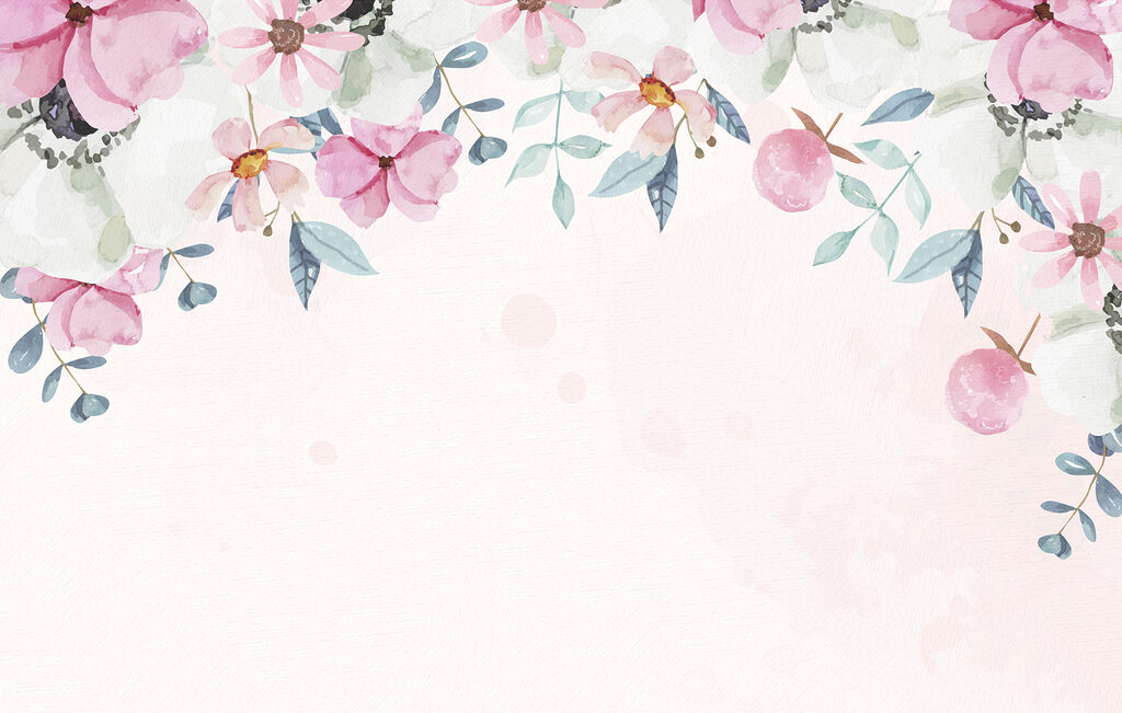 Aquarel van bloemen Aquarel van bloemen
