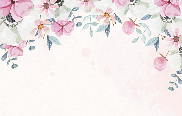 Aquarel van bloemen Aquarel van bloemen
