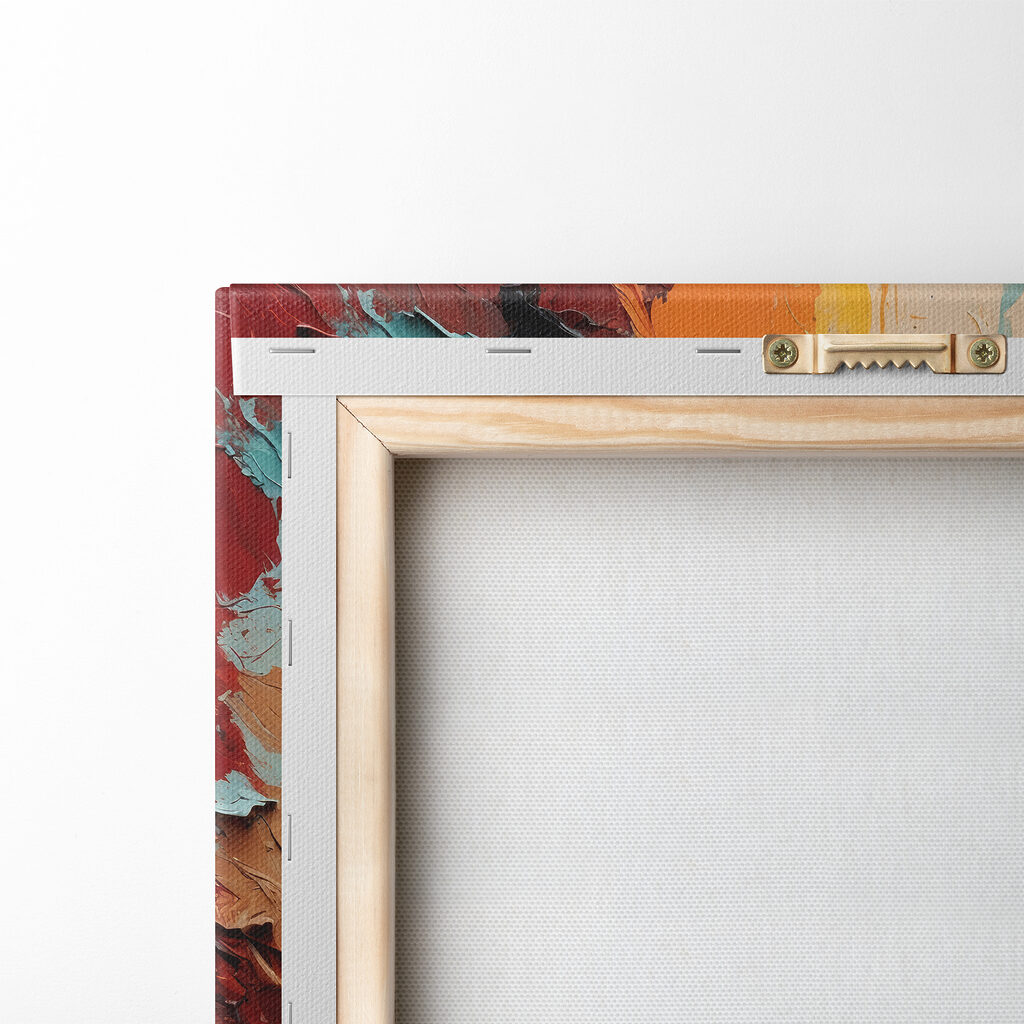 Close up of a painting