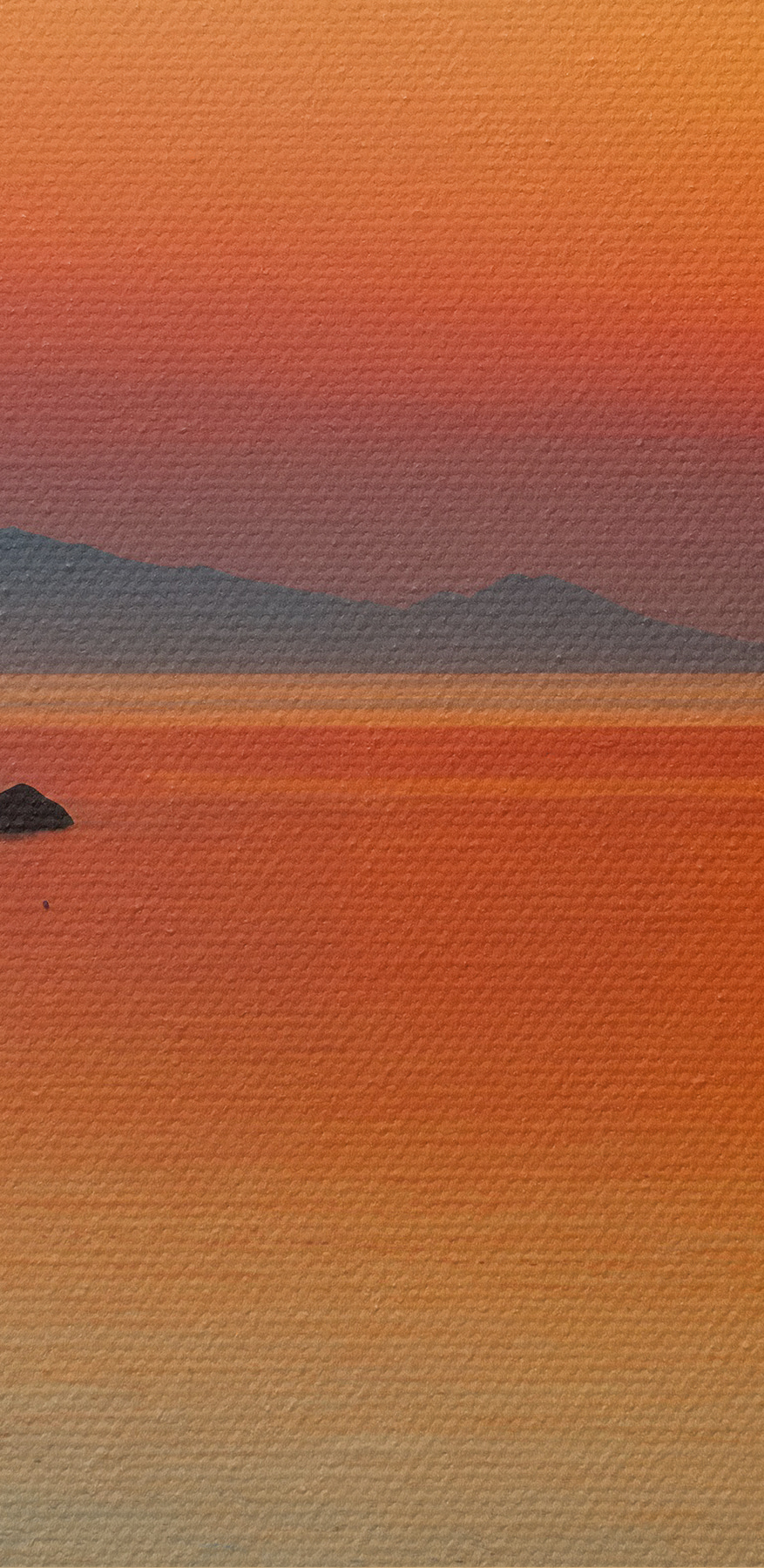 Zonsondergang boven water