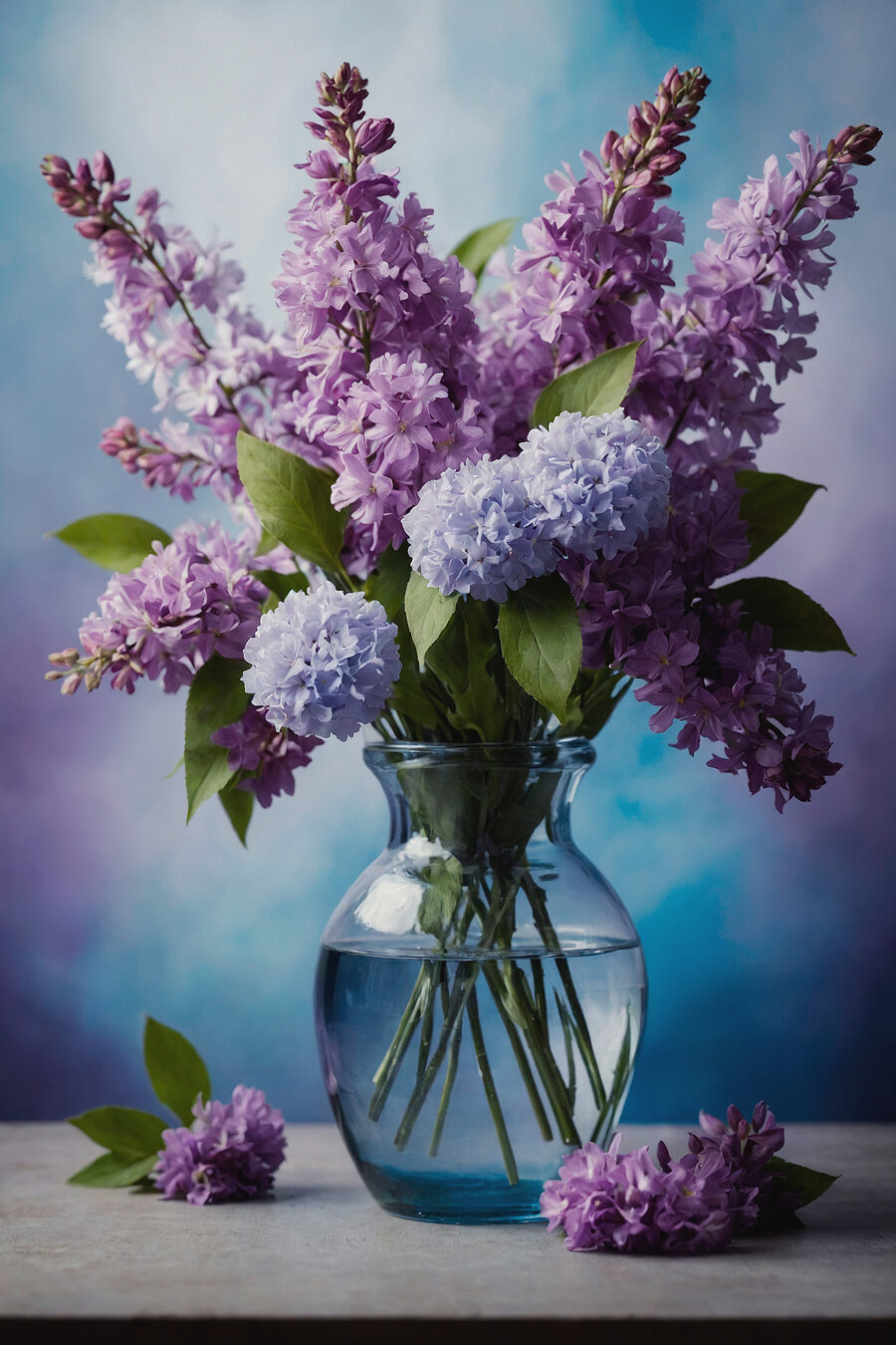 Canvas Schilderijen Vaas met paarse bloemen - Afbeelding 9