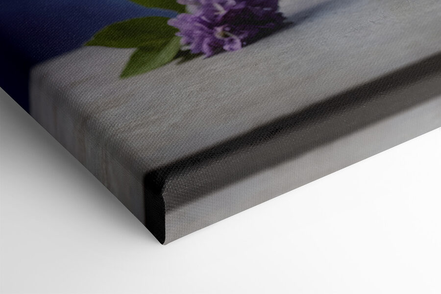 Canvas Schilderijen Vaas met paarse bloemen - Afbeelding 4