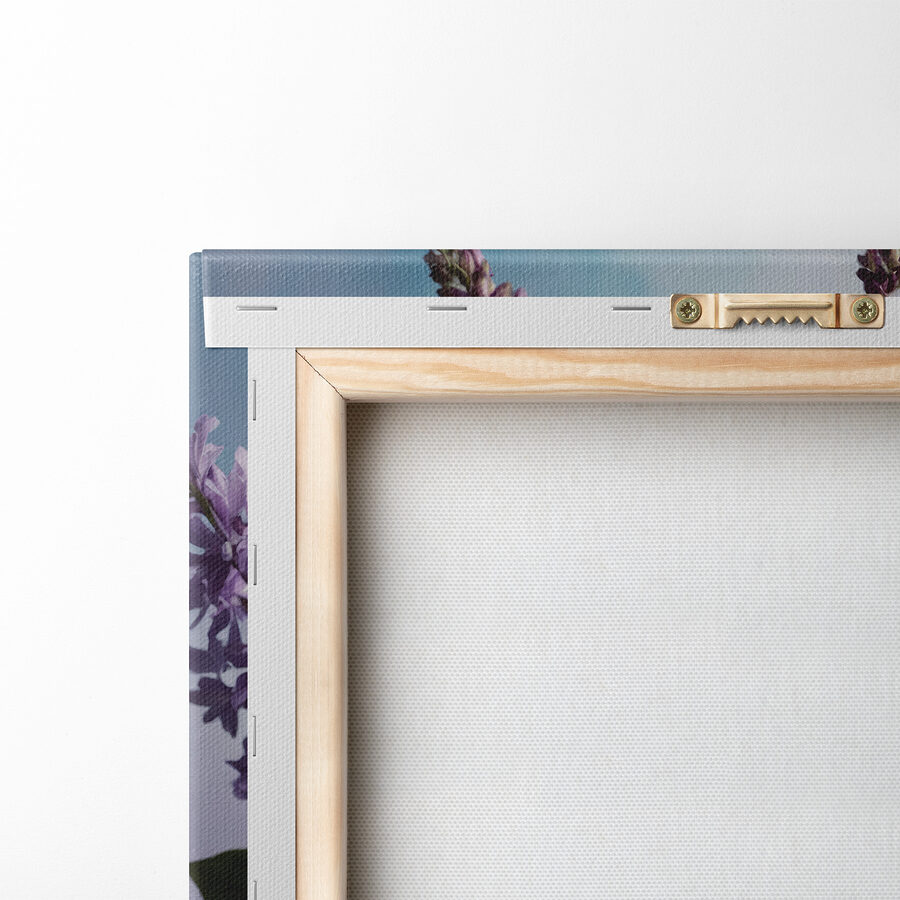 Canvas Schilderijen Vaas met paarse bloemen - Afbeelding 6