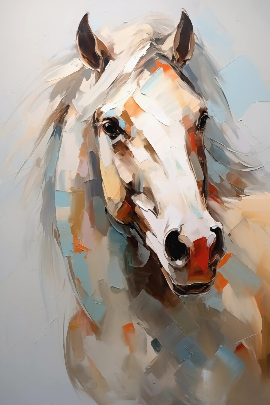 Schilderij van een paard