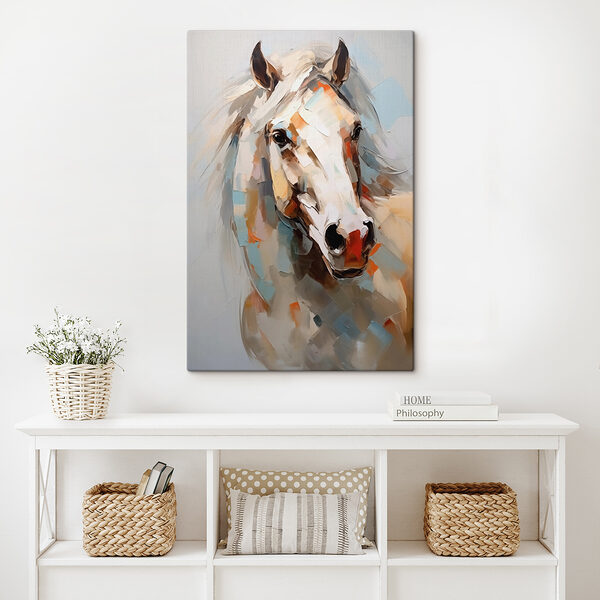 Schilderij van een paard Schilderij van een paard
