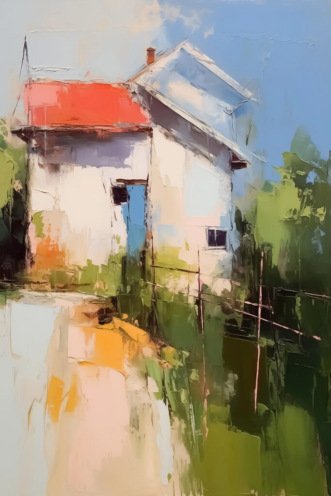 Painting of a house