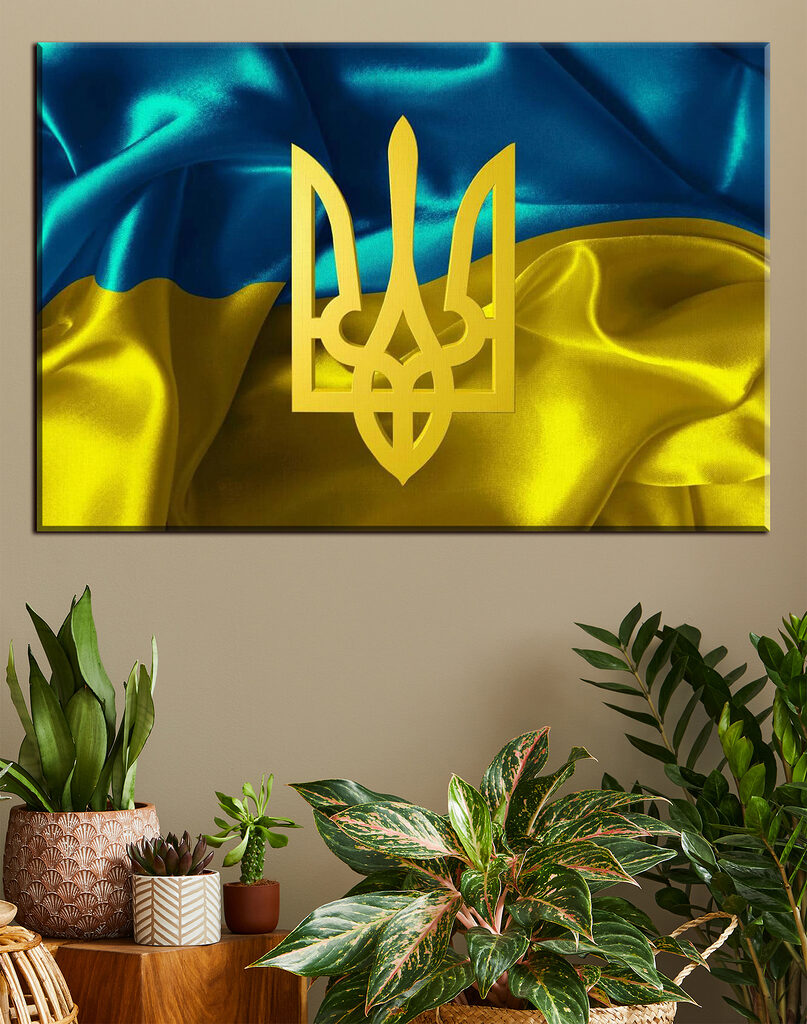 Ukraine's Vibrant Emblem Waves