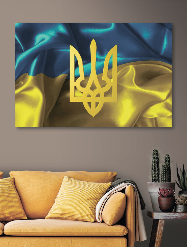 Oekraïne’s levendige embleem golft