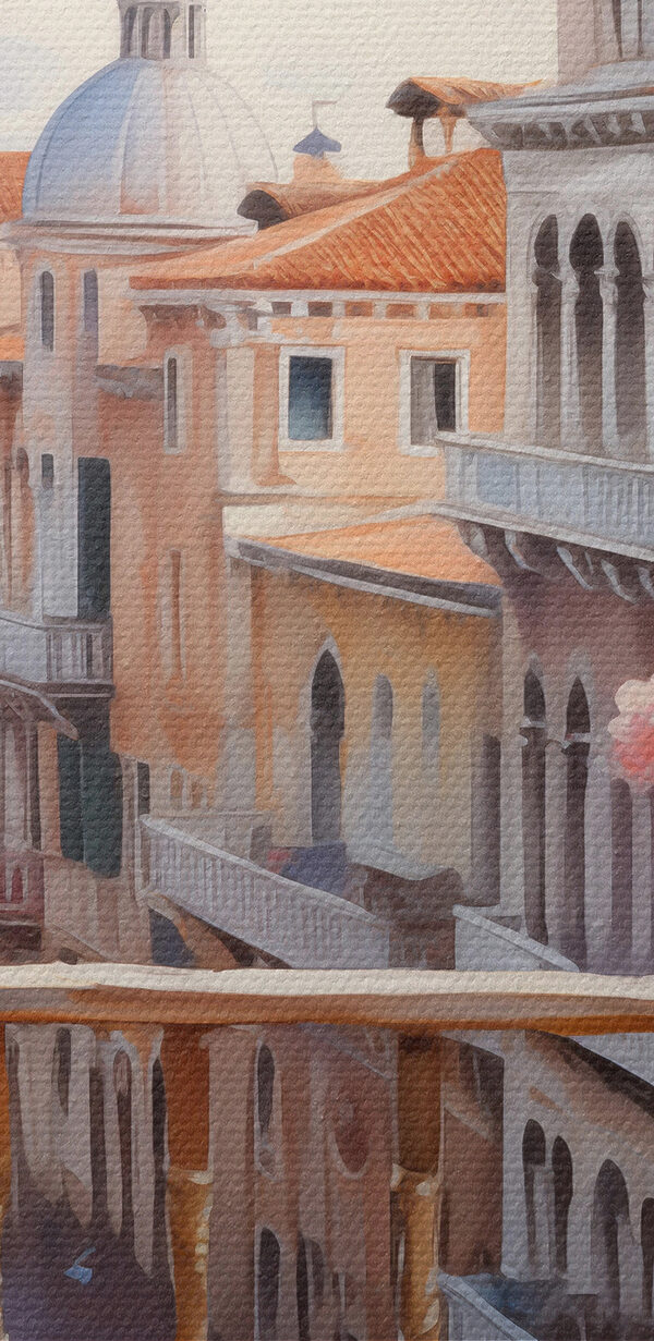 Uitzicht op een stad vanaf een balkon Uitzicht op een stad vanaf een balkon