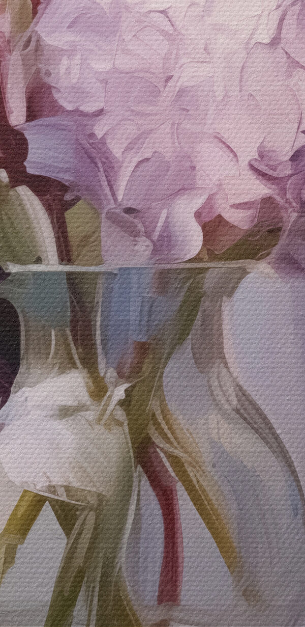 Schilderij van bloemen in een vaas Schilderij van bloemen in een vaas