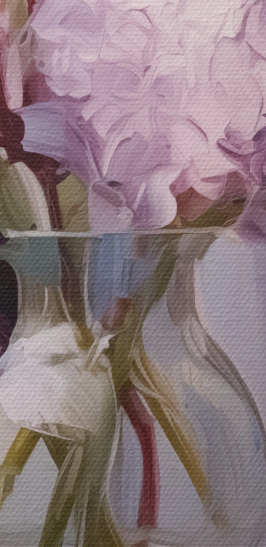 Schilderij van bloemen in een vaas Schilderij van bloemen in een vaas