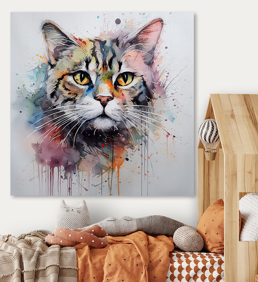 Schilderij van een kat