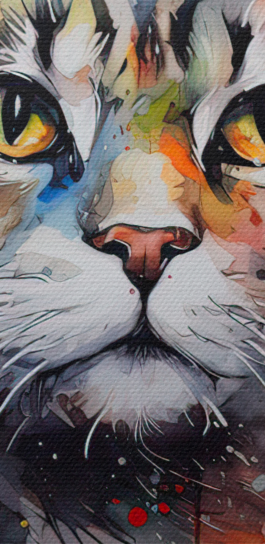 Schilderij van een kat