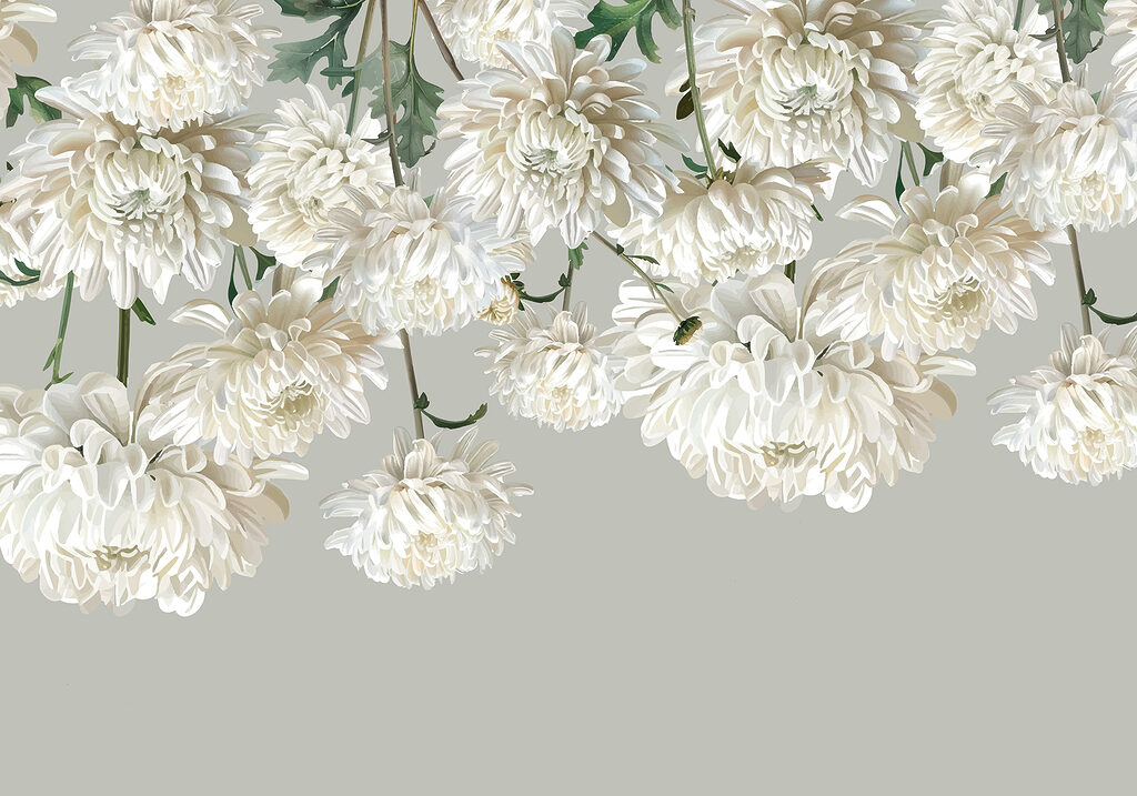 Groep witte bloemen Groep witte bloemen