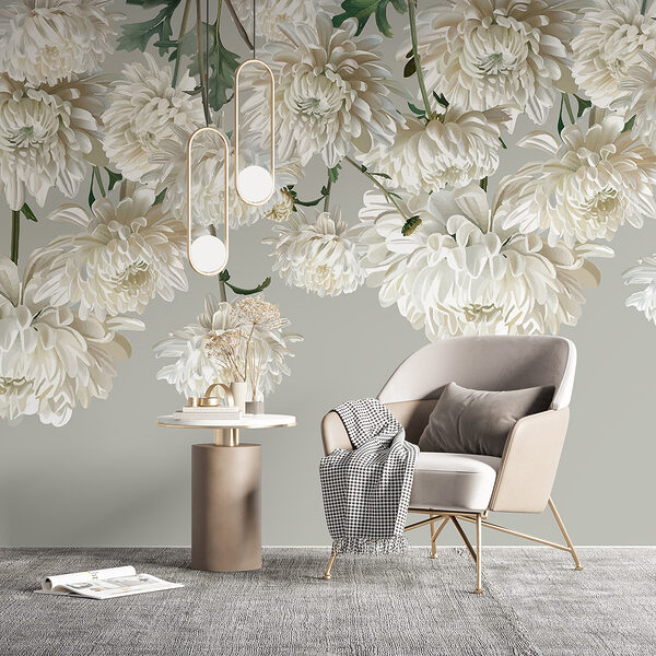 Groep witte bloemen Groep witte bloemen
