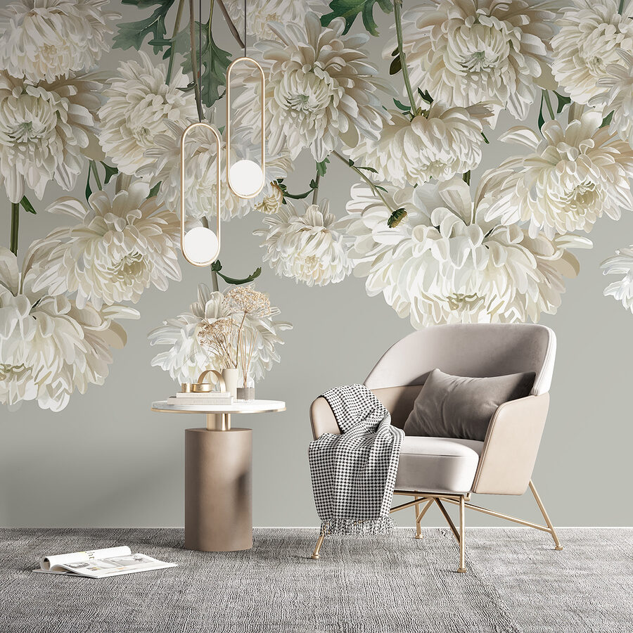 Groep witte bloemen