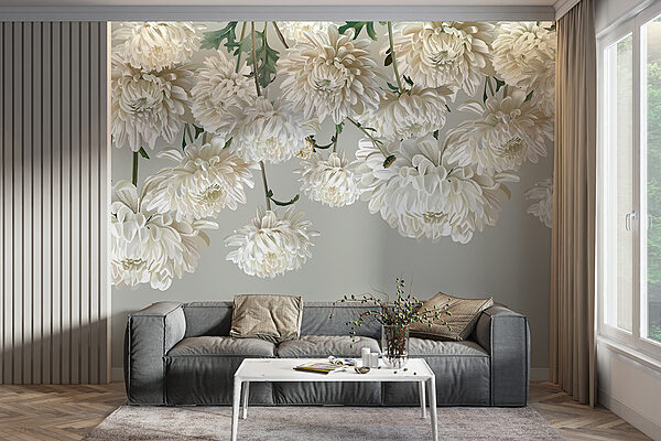 Groep witte bloemen Groep witte bloemen