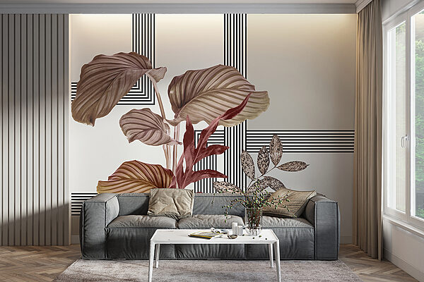 Plant met bruine bladeren Plant met bruine bladeren