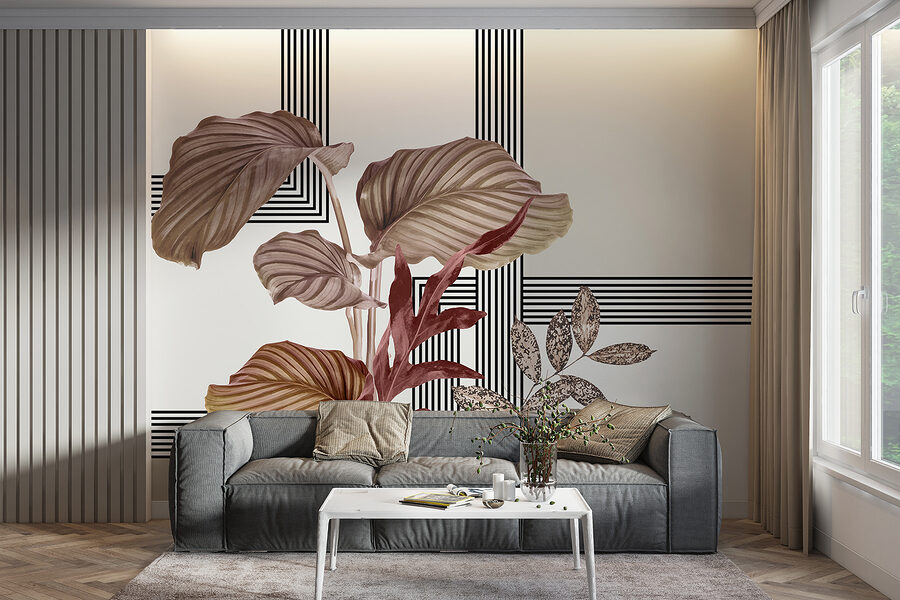 Plant met bruine bladeren
