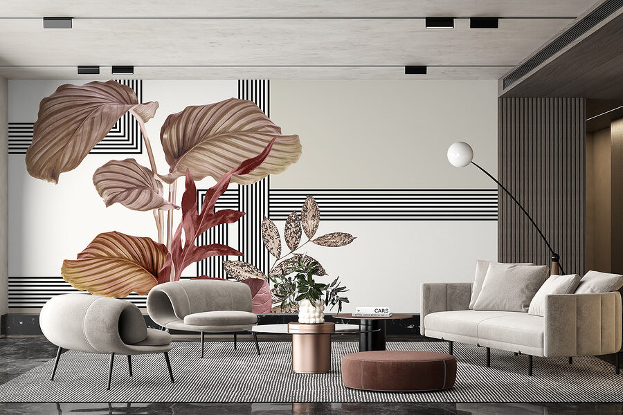 Plant met bruine bladeren