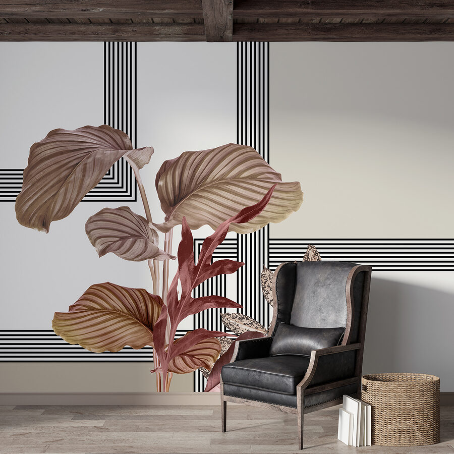 Plant met bruine bladeren