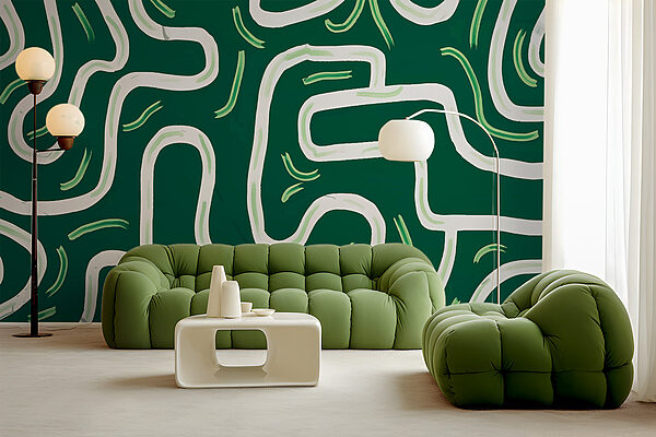 Groen en wit doolhof Groen en wit doolhof