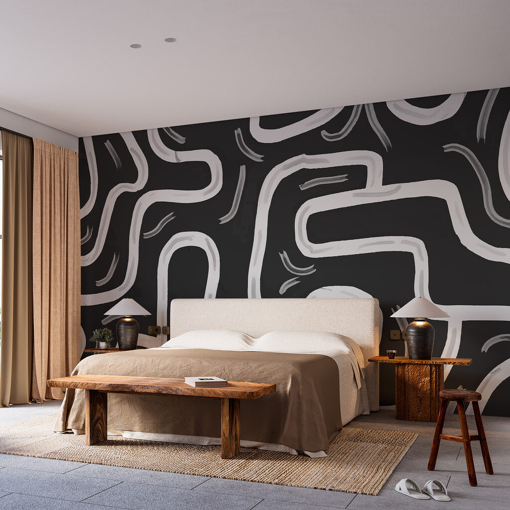 Black and white maze Black and white maze