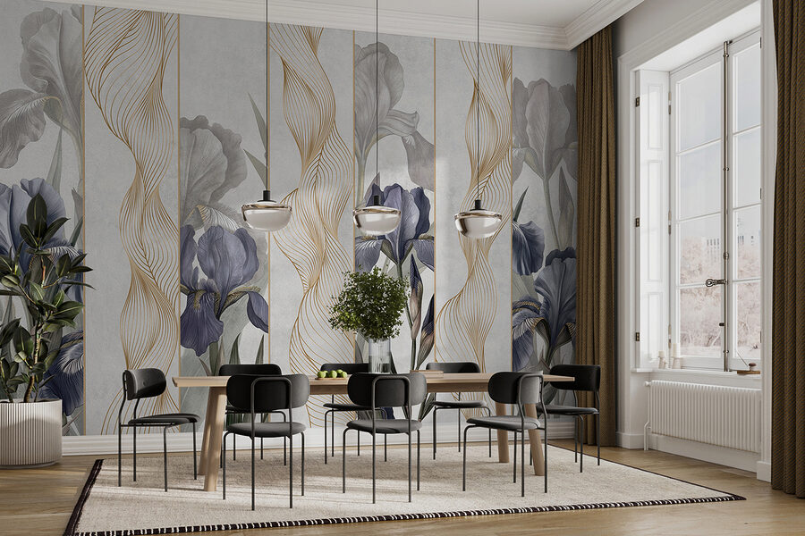 Elegante irissen met fijne rondingen