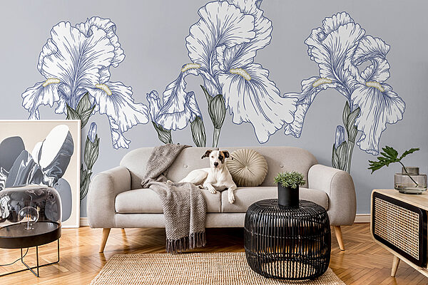 Groep witte bloemen Groep witte bloemen