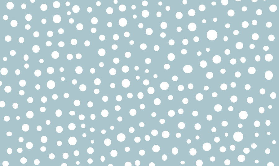 Blauw en wit stippenpatroon