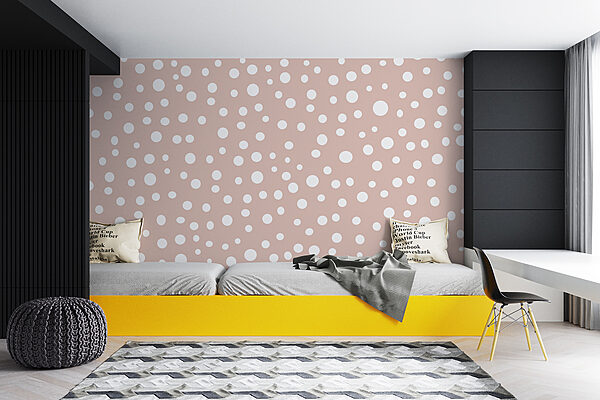 Roze en wit stippenpatroon Roze en wit stippenpatroon