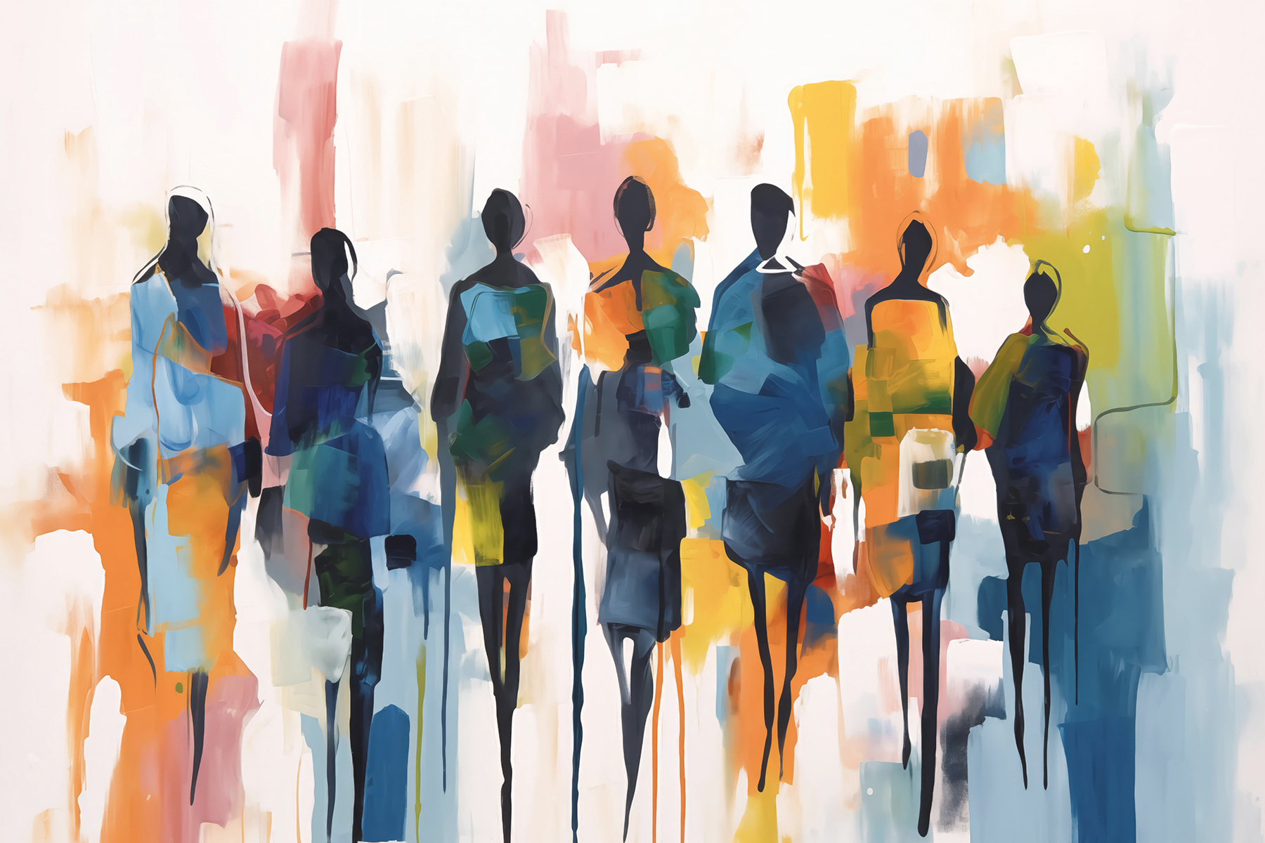 Group of people walking Group of people walking