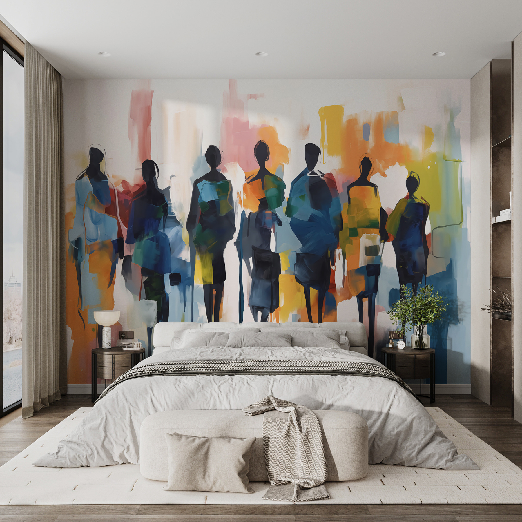 Group of people walking Group of people walking