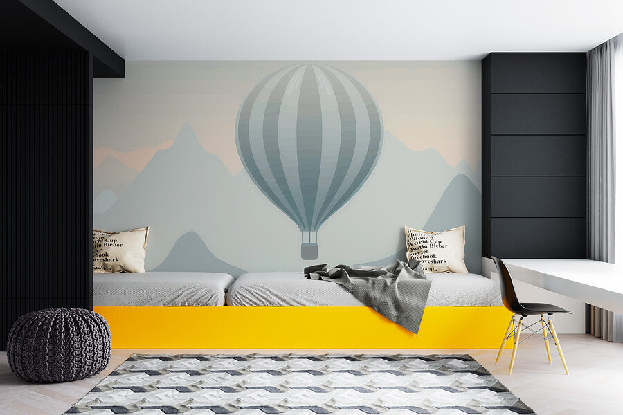 Luchtballon in de lucht