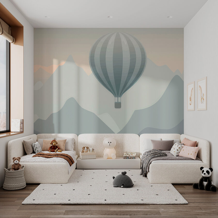 Luchtballon in de lucht