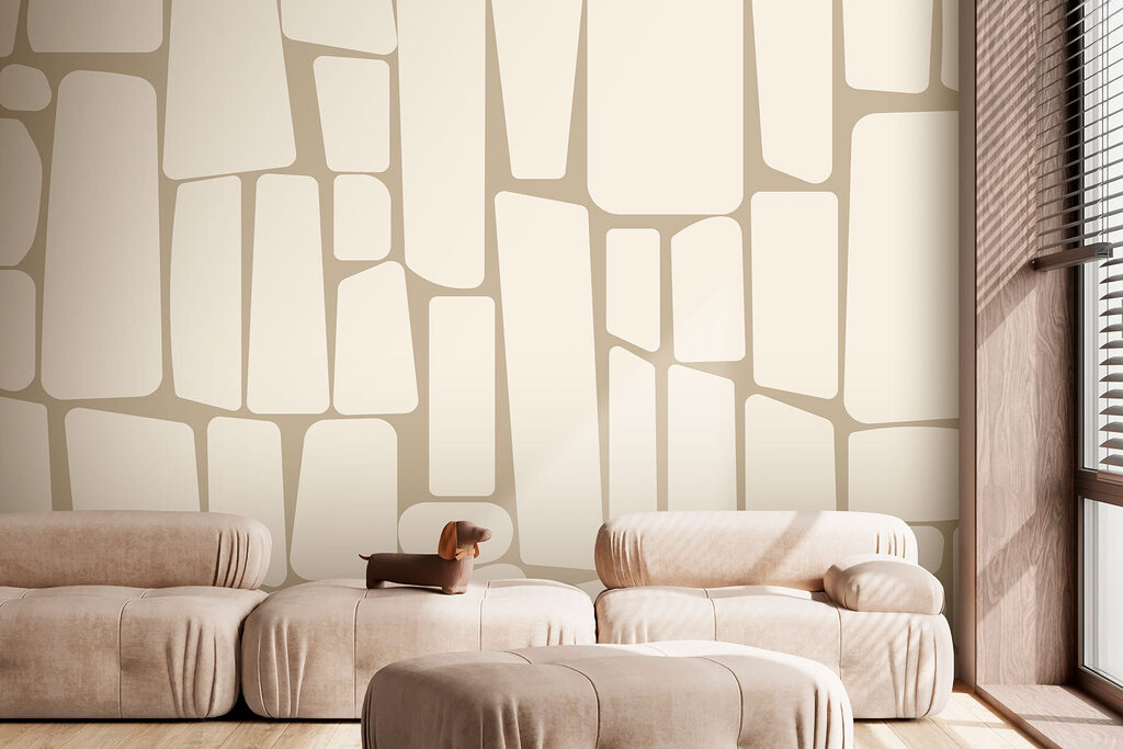 White and tan rectangles