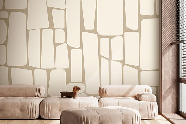 White and tan rectangles