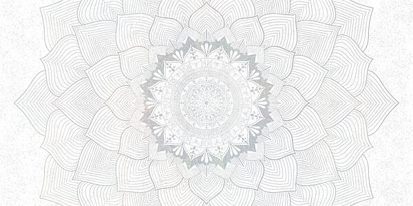 Witte en grijze mandala Witte en grijze mandala