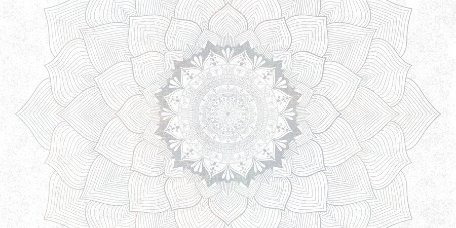 Witte en grijze mandala